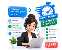 24/7 Dedicated Support - Rapid Action and Prompt Response