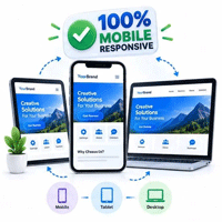 100% Mobile Responsive Design - All Devices Supported